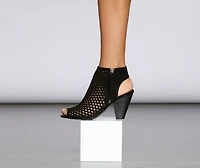 See You Peep Toe Booties