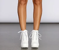 She's Unpredictable Lace Up Boots