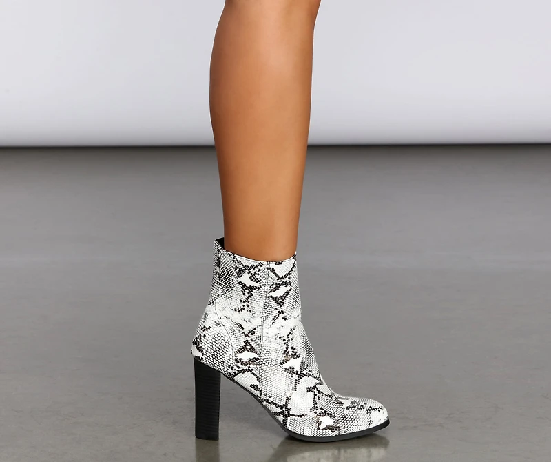 Stunning Snake Booties