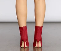 Rich State Of Mind Peep Toe Stiletto Booties