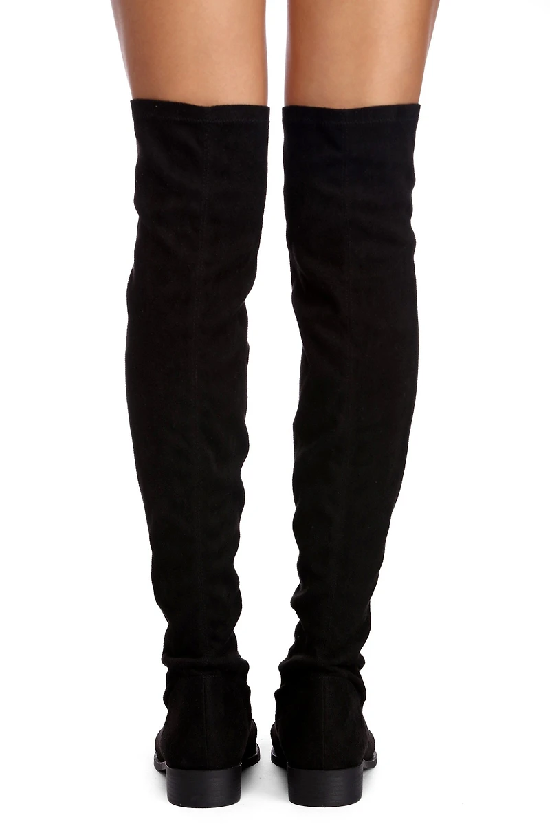 Faux Suede On Up Booties