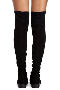 Faux Suede On Up Booties