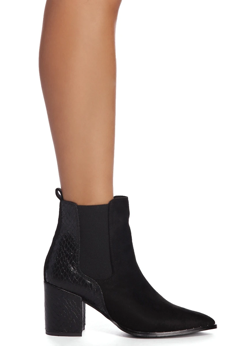 Venomous Studded Snake Booties