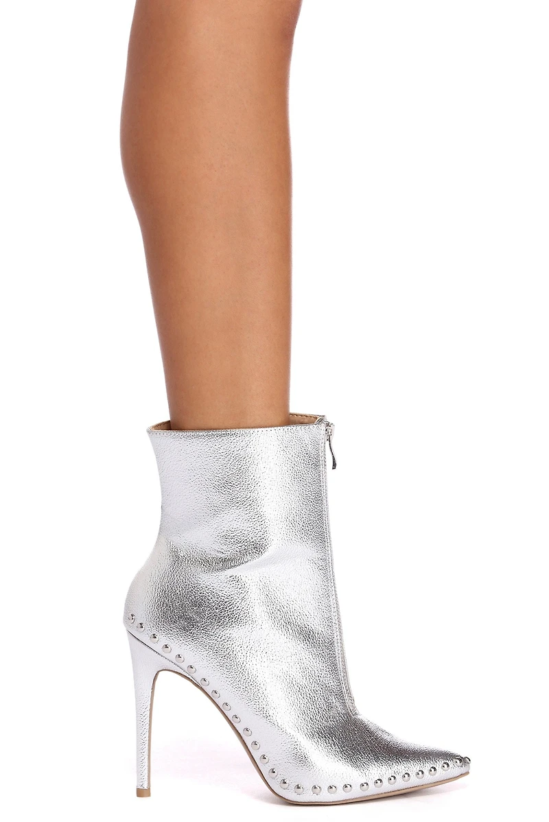 Studded And Shining Diva Booties