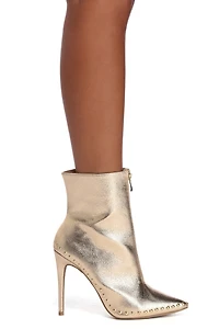 Studded And Shining Diva Booties