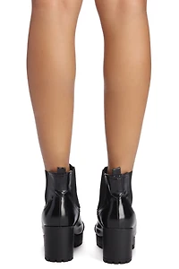 Shoe Shine Lug Sole Booties