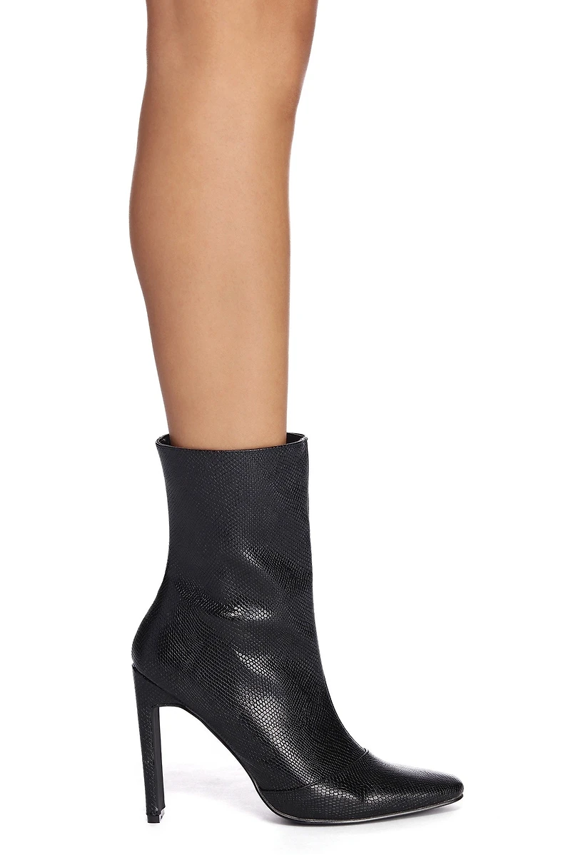 Kind Of A Baddie Snake Booties
