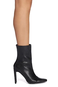 Kind Of A Baddie Snake Booties