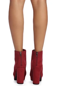 Statement Piece Platform Booties