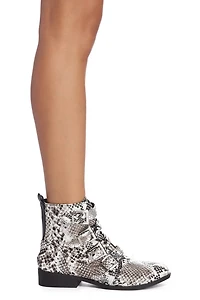 Buckle Down Snake Booties