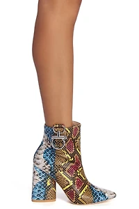 Step Out Snake Booties