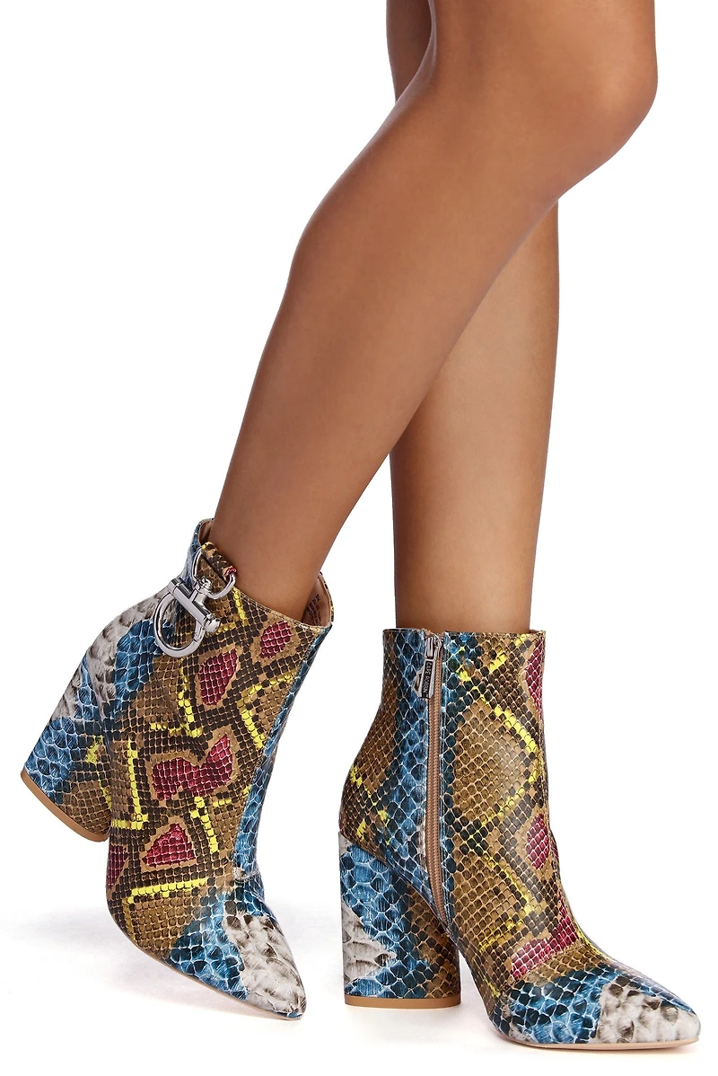 Step Out Snake Booties