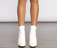 Basic Mood Faux Leather Booties