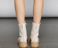 Stepping On The Edge Lug Booties