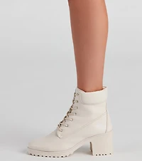 Love That Look Lace-Up Booties