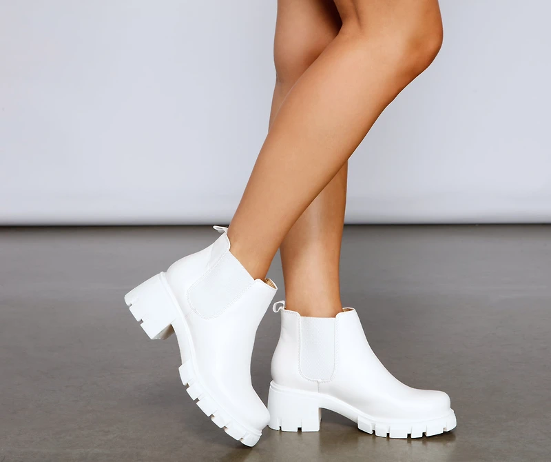 Everyday Style Faux Leather Booties