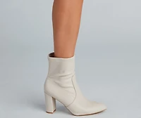 Strut Worthy Faux Leather Booties