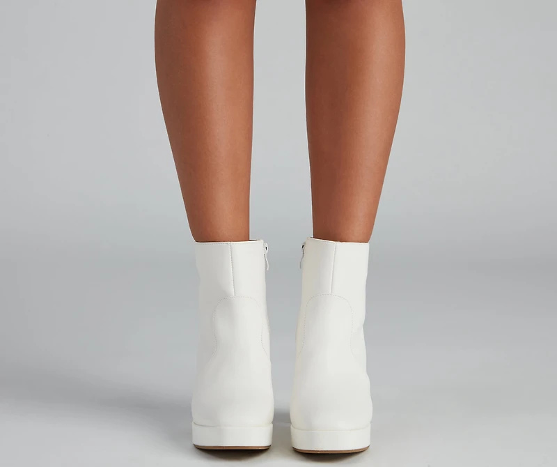 Feelin' Retro Platform Booties