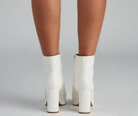 Feelin' Retro Platform Booties