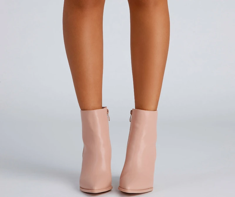 Favorite Kicks Pointed Toe Booties
