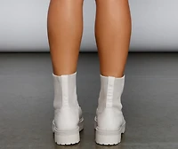A Total Vibe Lug Sole Booties