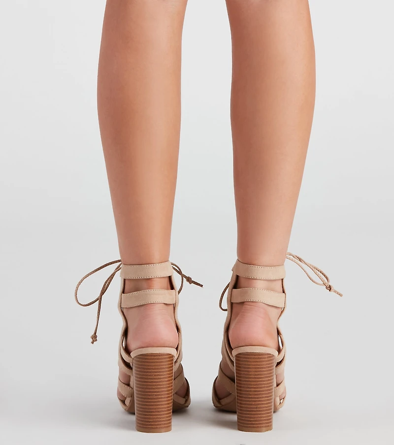 Chic Business Peep Toe Lattice Booties