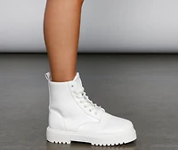 Take Charge Faux Leather Booties
