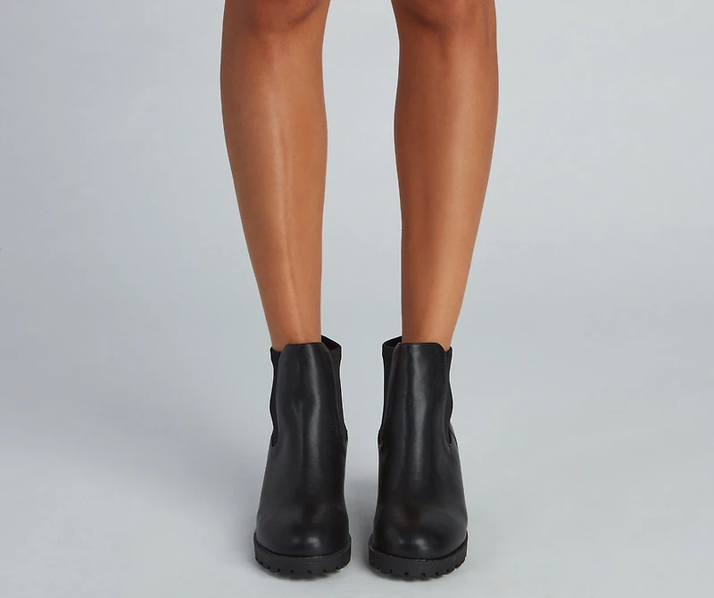Strut It Out Lug Sole Combat Boots