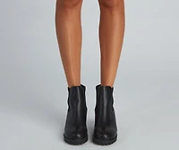 Strut It Out Lug Sole Combat Boots