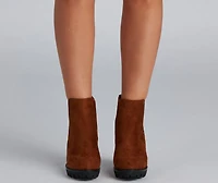 Elevated And Edgy Lug Sole Booties