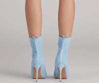 Major Strut Knit Stiletto Booties