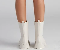 She's Trendy Lug Sole Boots