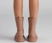She's Trendy Lug Sole Boots