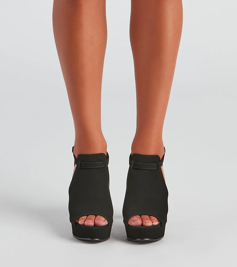 Peep This Chic Cutout Booties