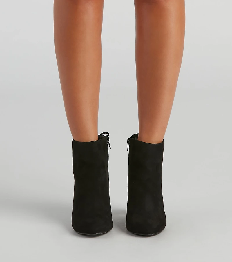 Tied With Style Block Heel Booties