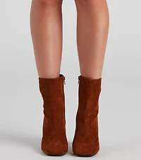 Fall For Faux Suede Booties