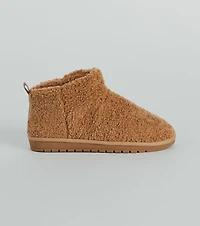 Plush Comfort Faux Sherpa Booties
