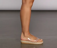 Superb Woven Platform Sandals