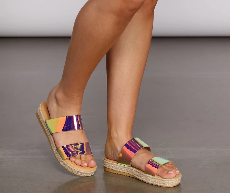 Superb Woven Platform Sandals