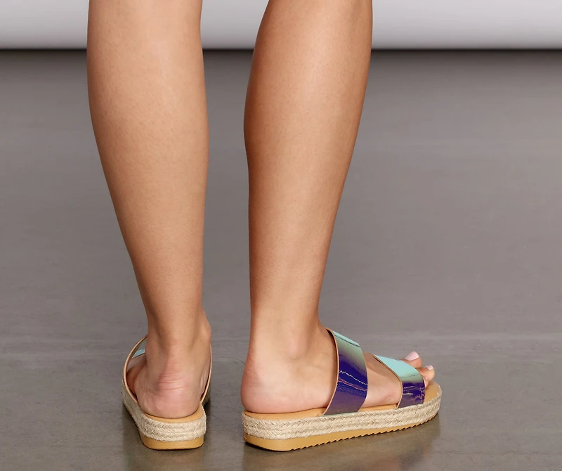 Superb Woven Platform Sandals