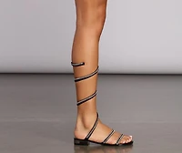 Glitz Rhinestones Chrome Sandals