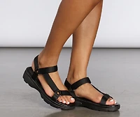 Sporty Spice Velcro Strap Sandals