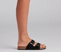 Totally Grounded Two-Strap Sandal