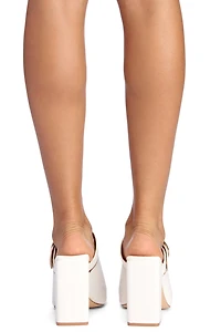 Textured Slide On Booties