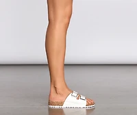 Well Grounded Double Buckle Sandals