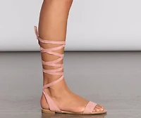 Simple Summer Lace Up Sandals