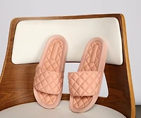 Casual Trendsetter Quilted Slides