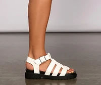 Trendy Vibes Lug Sole Sandals