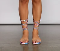 Tie-Dye Dreams Lace Up Sandals