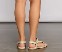 Sleek And Basic Espadrille Sandals